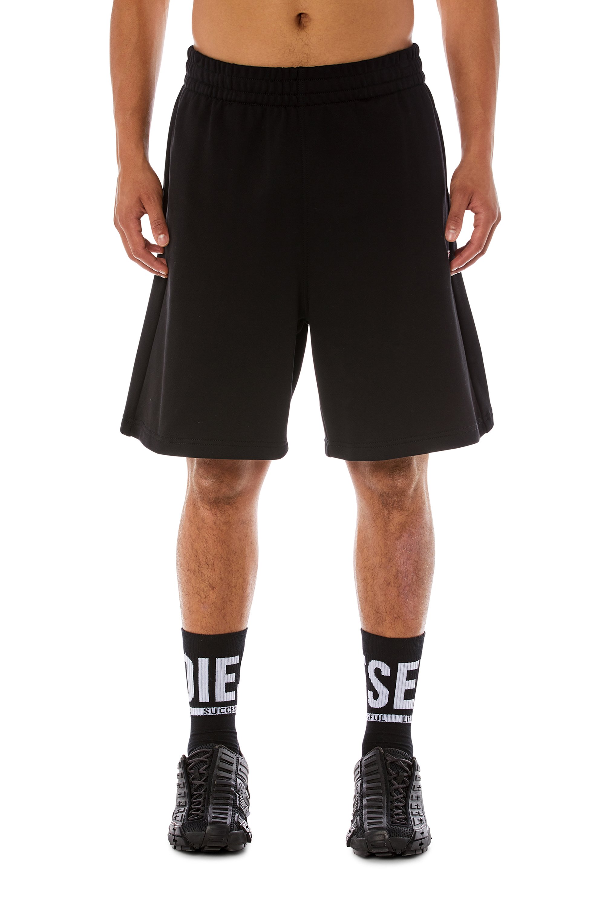 Diesel - P-BISC-D, Man's Sweat shorts with D patch in null - 1